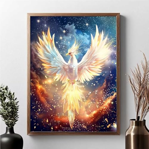 5D Diamond Painting PáJaro, Pintura Diamante Animal Diamond Painting Kit Completo Niños, DIY Manualidades Adultos Pintura de Diamante Para Decor De Pared Del Hogar, Regalos para Mujer 30x40cm JPF 1-3
