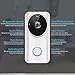 Wireless Video Doorbell 2.4Ghz Wi-Fi Enabled, Smart Home Door Bell 1080P Security Camera with Motion Detection, Real-Time Two-Way Video Intercom, Night Vision, Supports SD Card, with Chime and Battery