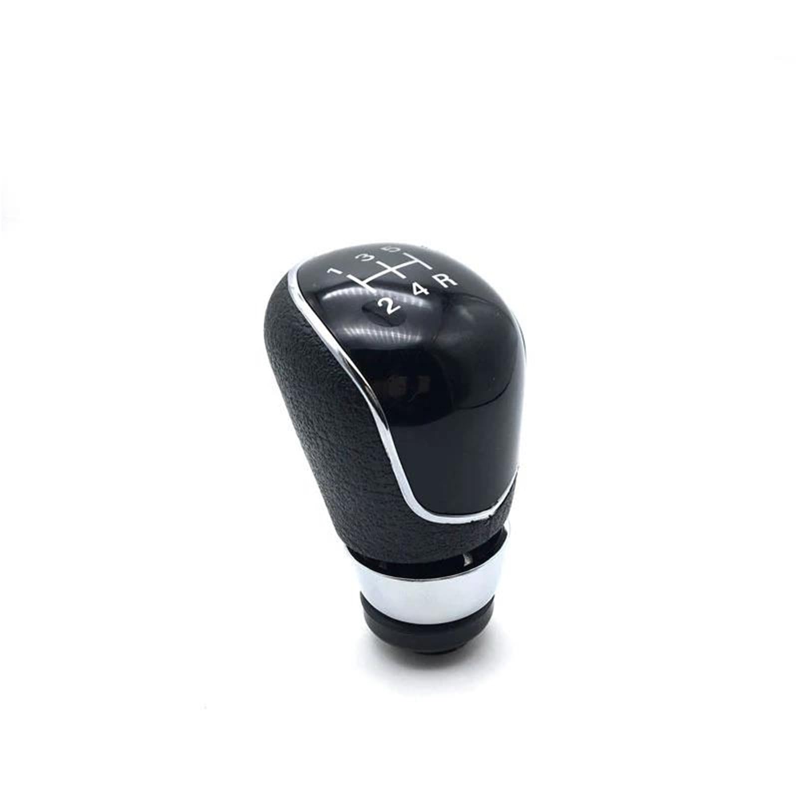 Fhuwaz Black 5Speed Car Gear Knob For Focus 2 Mk2 Fl Mk3 Mk4 Mk7 Fiesta Car Styling Silver Black Gear Shift Knob 5 6 Speed Manual(Black 5Speed)