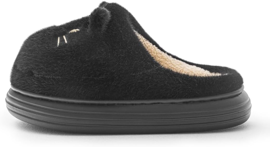 Cute Fuzzy Cat Slippers Cozy House Slippers Non-Slip Slippers for Women Men Indoor & Outdoor Shoes - Image 7