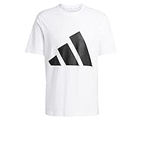 Adidas Homme Essentials Big Logo Single Jersey Tee, White/Black