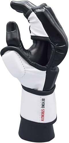 Miniatura 6 de Guantes MMA para agarre de sparring, con palma abierta ventilada, guantes de artes marciales adecuados para hombres y mujeres, combate Kara Cage