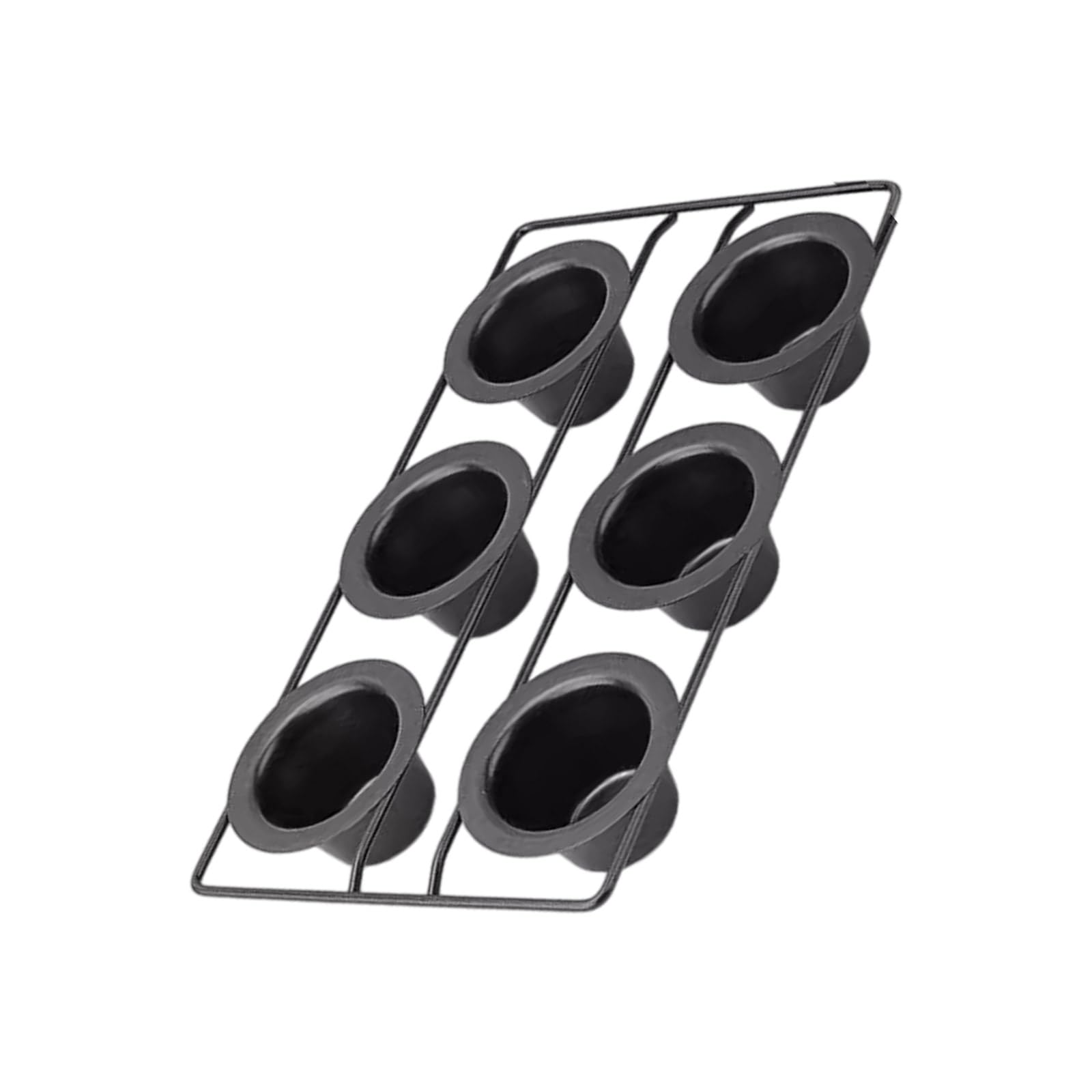 Xinsheinelry 6 Cavity Baking Tray Multifuntional Cake Baking Molds Small Cake Pans Carbon Steel Pans Suitable for Kitchen Muffins Molds