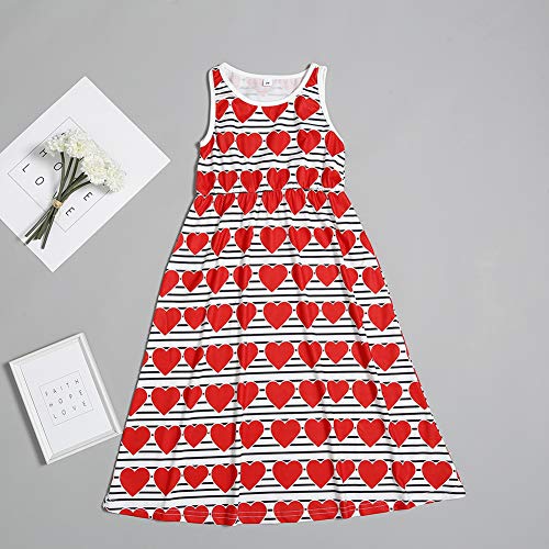 Mulampli Vestido de verão para mãe e filha, para a família, para mãe, bebês, meninas, casual, saia,