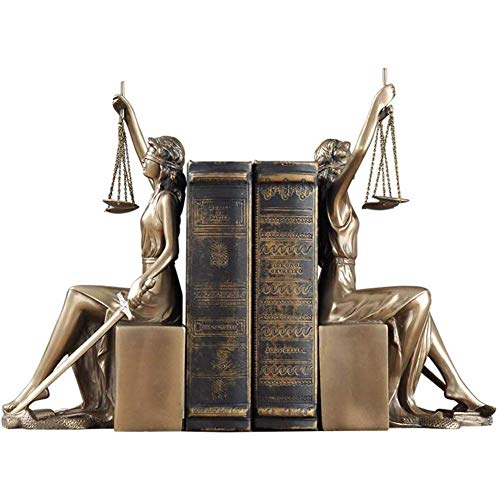 Serre-livres statue de justice figurine bronze décoration bureau