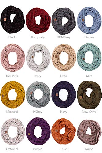 ScarvesMe Unisex Confetti Soft Chunky Pullover Knit Long Loop Infinity Hood Cowl Scarf3