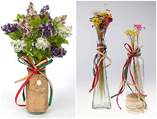 Raffia Paper Ribbon Bows, Penta Angel 12 Rolls 787 Feet Raffia Twine String For Christmas Valentine's Day Party Gifts Wrapping Florist Bouquets Diy Craft Decoration Weaving, 12 Colors #TOP3