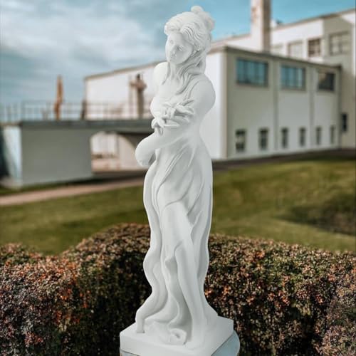 Yoleny YFHM004WH 51'' Large Outdoor Garden Nymph Statue,Mgo Garden Statue Goddess Of Spring Flowers,Roman Style Sculptures Decorations thumb #7