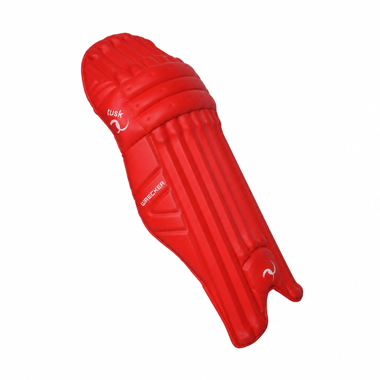 TUSK Wrecker Nova Red Cricket Batting Leg Guard | High Density Foam Protection | Lightweight Shock Absorbing Batting Pads for Adults & Youth | Right & Left Handed Players (Adult, Left)-image-2