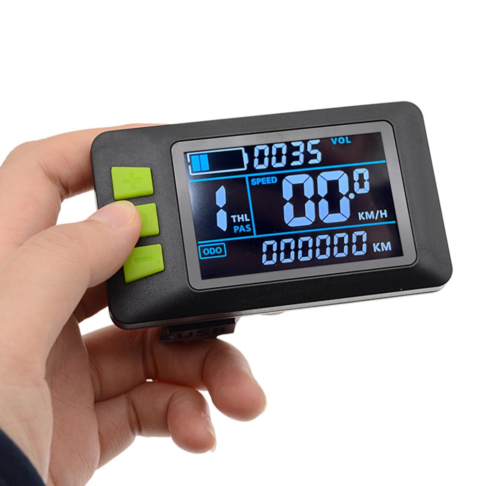 Pannello di controllo per bicicletta elettrica 24 V 36 V 48 V LCD tachimetro per monopattino esterno