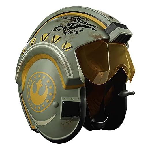 Star Wars The Black Series - Trapper Wolf - Casco electrónico - Star Wars: The Mandalorian - Artículo para Juego de rol - Tamaño Real - Luces y Sonidos