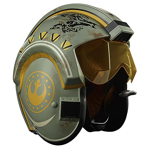 Star Wars The Black Series - Trapper Wolf - capacete eletrónico The Mandalorian - Artigo para RPG - Tamanho real - luzes e sons