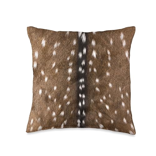 Exotic Axis Deer Hide Print Throw Pillow