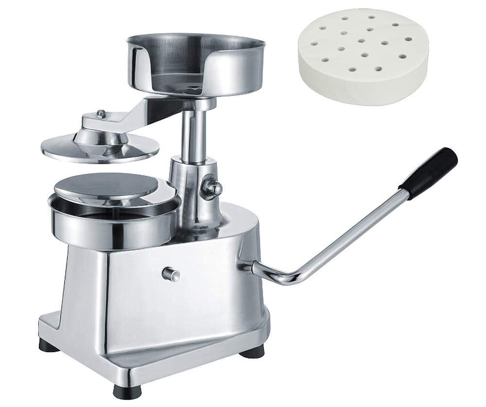 Hamburger Pressa Manuale Pressamburger Hamburgatrice 100 mm Fogli Separatori V2Aox