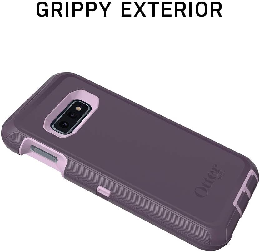 OtterBox Galaxy S10e Defender Series Case - BLACK, rugged & durable, with port protection, includes holster clip kickstand
