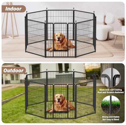 Simple-Deluxe-Dog-Playpen-Indoor-Outdoor-816-Panels-Fence-with-Anti-Rust-Coating-Metal-Heavy-Portable-Foldable-Dog-Pen-for-Large-Medium-Small-Dogs-RV-Yard-Camping
