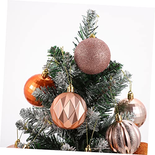 Yarnow 72 Pcs Christmas Decoration Ball Wedding Garland Red Decorations Orange Decorations Lovely Christmas Ball Halloween Christmas Ornaments Tree Top Xmas Tree Hanging Ball Xmas Ball #TOP5