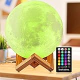 DTOETKD Moon Lamp Large 9.6 inch, 3D...