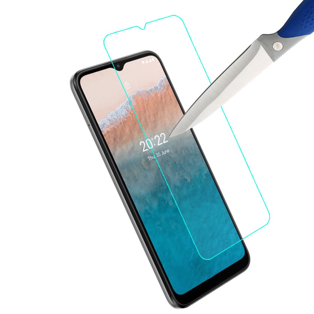 HHUAN Custodia Flip Vetro Temperato Per Nokia C21 Plus (6.52"), 9H Glass Durezza Pellicola Protettiva, Classico Flip Protezione Cover Funzione Staffa Portafoglio Case Caso - Brown - Foto 14