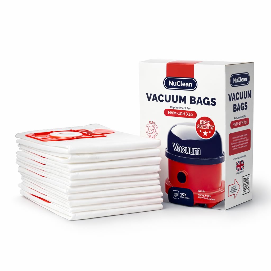 Replacement for Henry Hoover Bags - Compatible with Henry, Hetty, NVM-1CH Vacuum Bag (10 Bags & 10 Freshners) — view 7