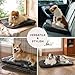 BEDSURE waschbar Hundekissen für mittelgroße Hunde - dünne Hundebette kleine und mittelgroße Hunde, weiche und Bequeme Hundematte mit Rutschfester Unterseite- 74x46 cm,Dunkelgrau