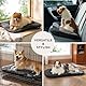 BEDSURE Waschbare Hundekissen Grosse Hunde - Dünne Hundebette Mittelgroße und Grosse Hunde, Weiche und Bequeme Hundematte mit Rutschfester Unterseite- 104x69 cm,Dunkelgrau