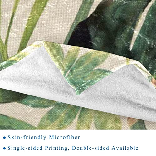 Couverture microfibre singe 150x200 cm pour lit et canapé - 3