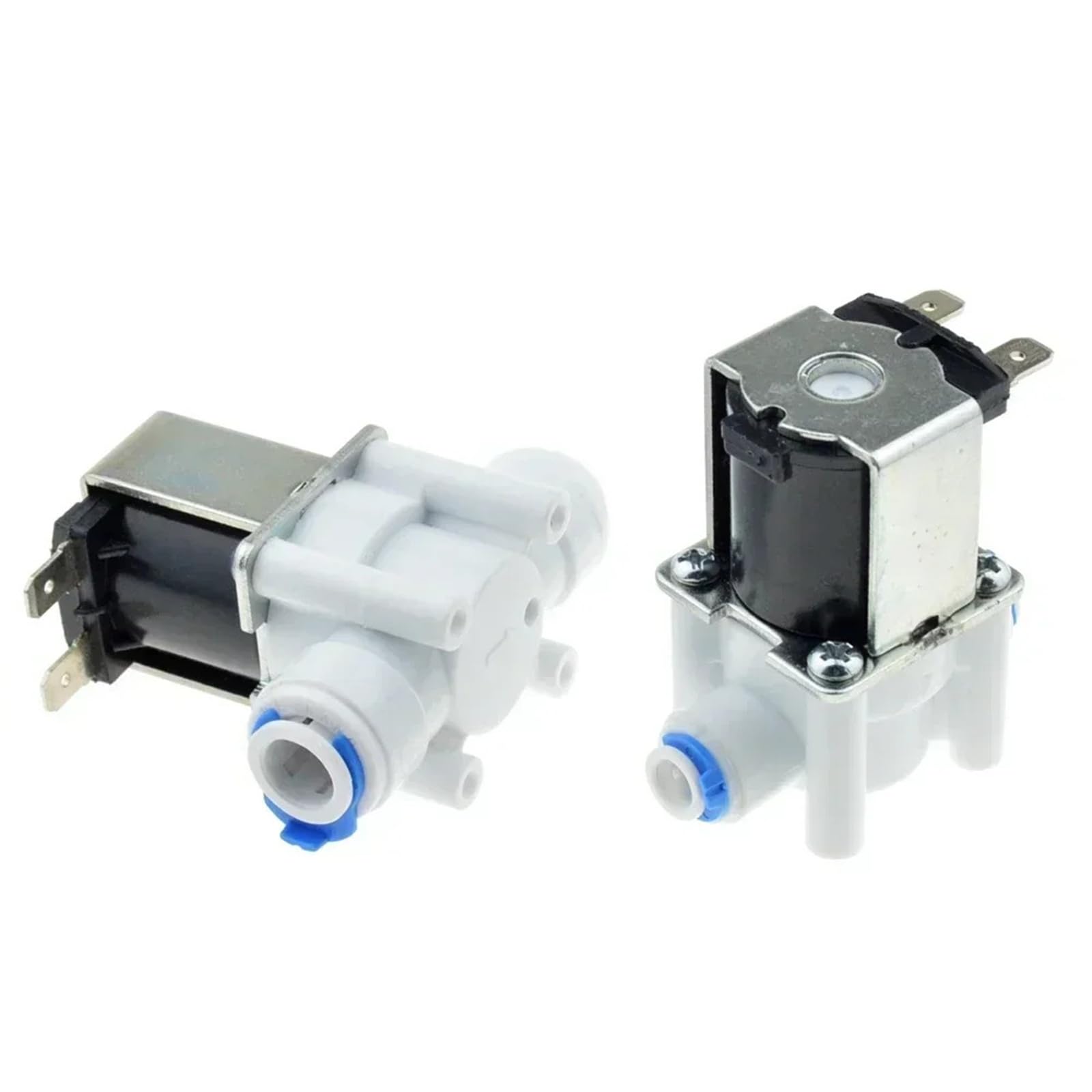 Válvula Solenoide Eléctrica De Plástico De 12 V, 24 V Y 220 V, Normalmente Cerrada, Manguera De 1/4" Y 3/8", Conexión Rápida, Sistema De Ósmosis Inversa De Agua RO.(AC 220V_OPEN)