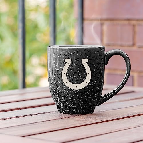 Image of Rico Industries NFL Football 16 oz Team Color Laser Engraved Speckled Ceramic Coffee Mug