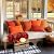 MIULEE Pack of 2 Outdoor Waterproof Pillow Covers Decorative Farmhouse Throw Pillow Covers Square Solid Color Couch Pillow Covers Fall for Patio Tent Bed Sofa Living Room 12x20 Inch Bright Orange