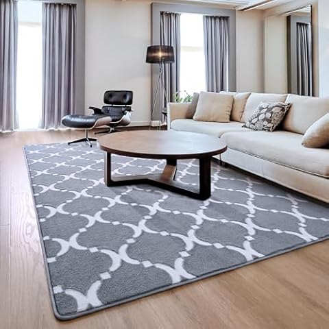 Comeet Geometric Shag Area Rug Cover
