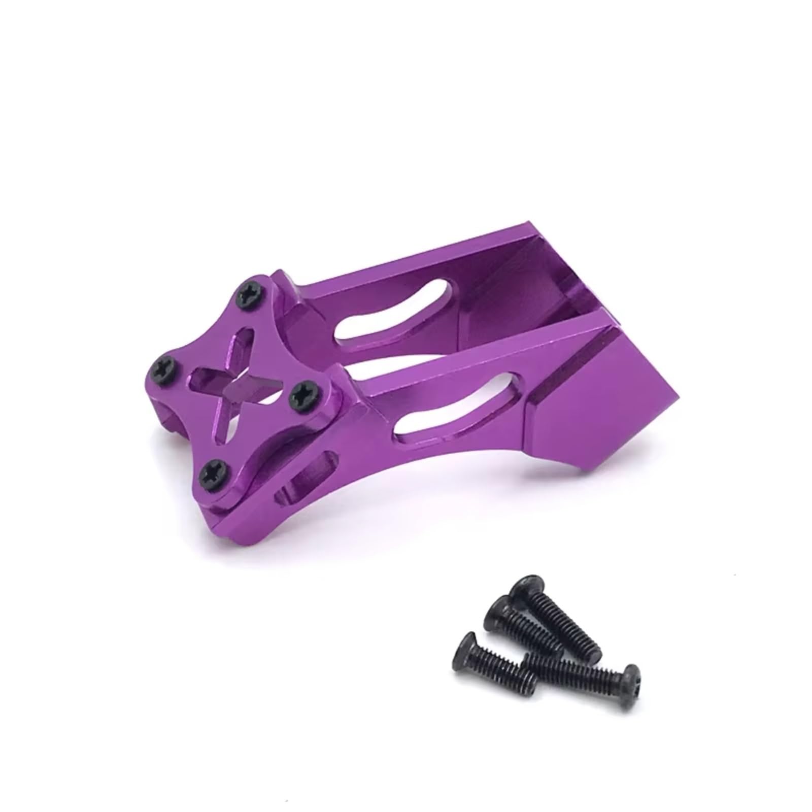 Dla Wltoys 144001 144010 124007 124017 124019 Y 184016 Tylny Spoiler Mocowanie Wspornik Akcesoria Do Części Do Samochodów Ulepszania Części RC (PURPLE)