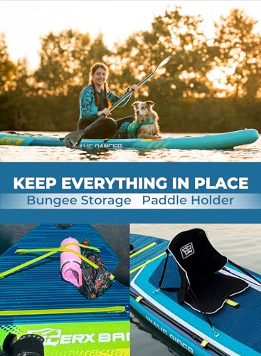 Image of 11'6 inch /11' /10' Inflatable Paddle Board with Complete Accessories, Versatile Premium Paddle Boards for Adults /Youth, Stand Up Paddle Board Polar /Wave /Sunny Wave Collection