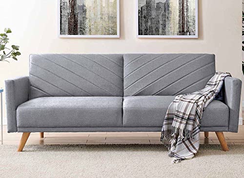 DecoInParis Canapé 3 Places Convertible scandinave en Tissu Balder