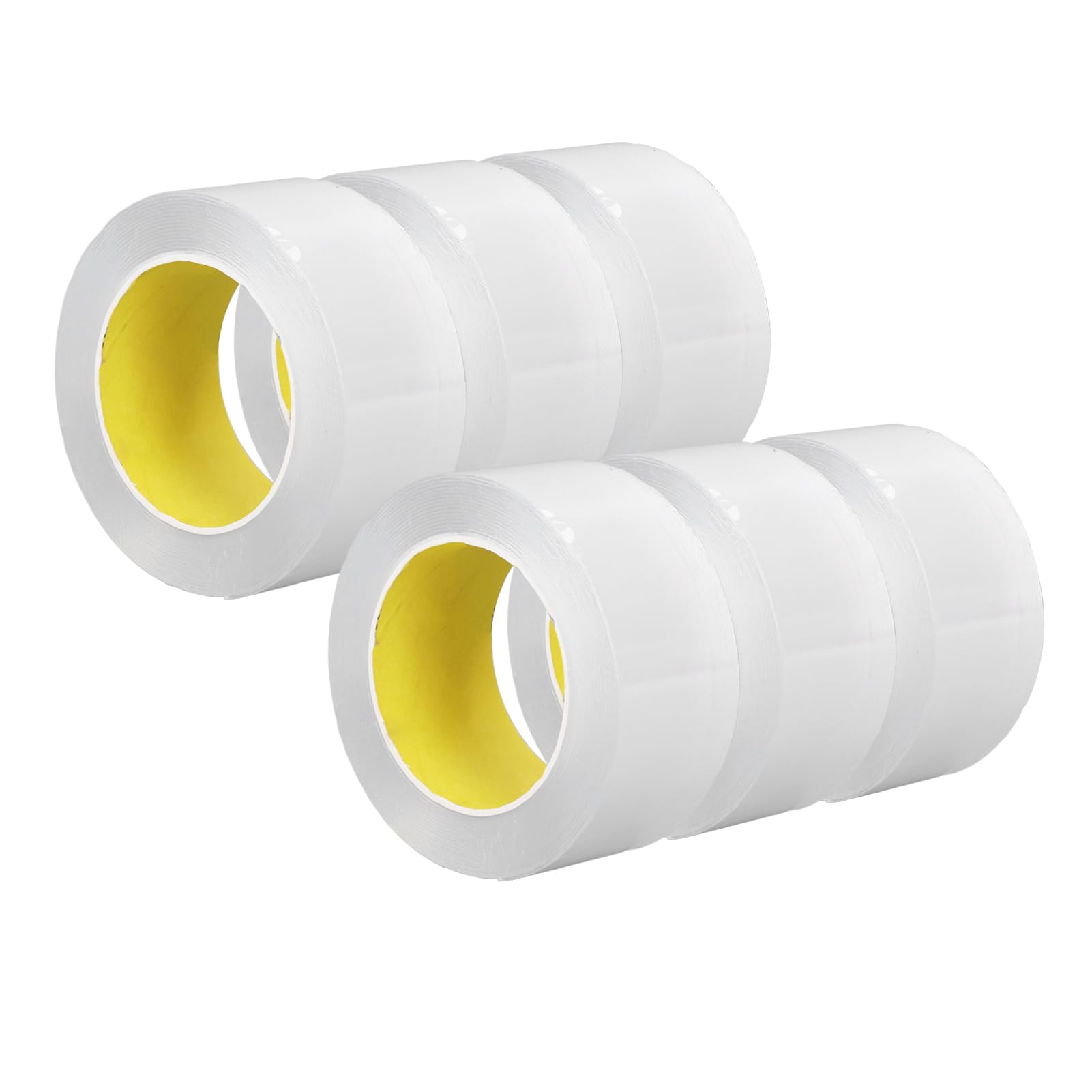 Dwustronna taśma klejąca 6 Rolls Ultra cienki 0,1 mm przezroczystą mocną lepką taśmę montażową do dekoracji ściennych Plakaty Plakaty samochody i rękodzieło materiał akrylowy 50