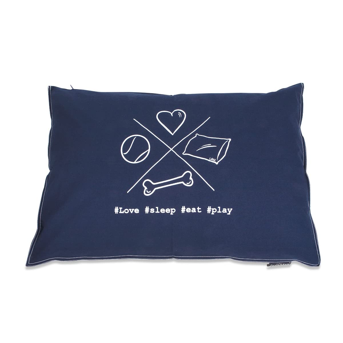 Lex & Max COVER RECT. CROSS 100X70 DARKBLUE