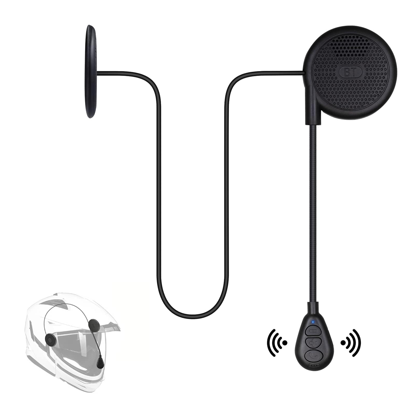 OBEST Motorcycle Helmet Bluetooth Headset,BT5.0 Motorcycle Bluetooth Headset, Motorcycle Bluetooth Communication Systems, Motorcycle Outdoor Headset-picture-18