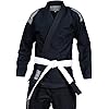 Twister Basic 2.0 Jiu Jitsu Ji Ji brasileiro pré-encolhido pérola tecelagem 475 g tecido 100% algodão, Preto, A2