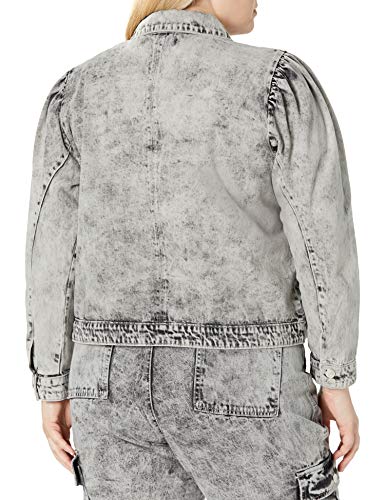 KENDALL + KYLIE Women's Puff Sleeve Denim Jacket - Amazon Exclusive4
