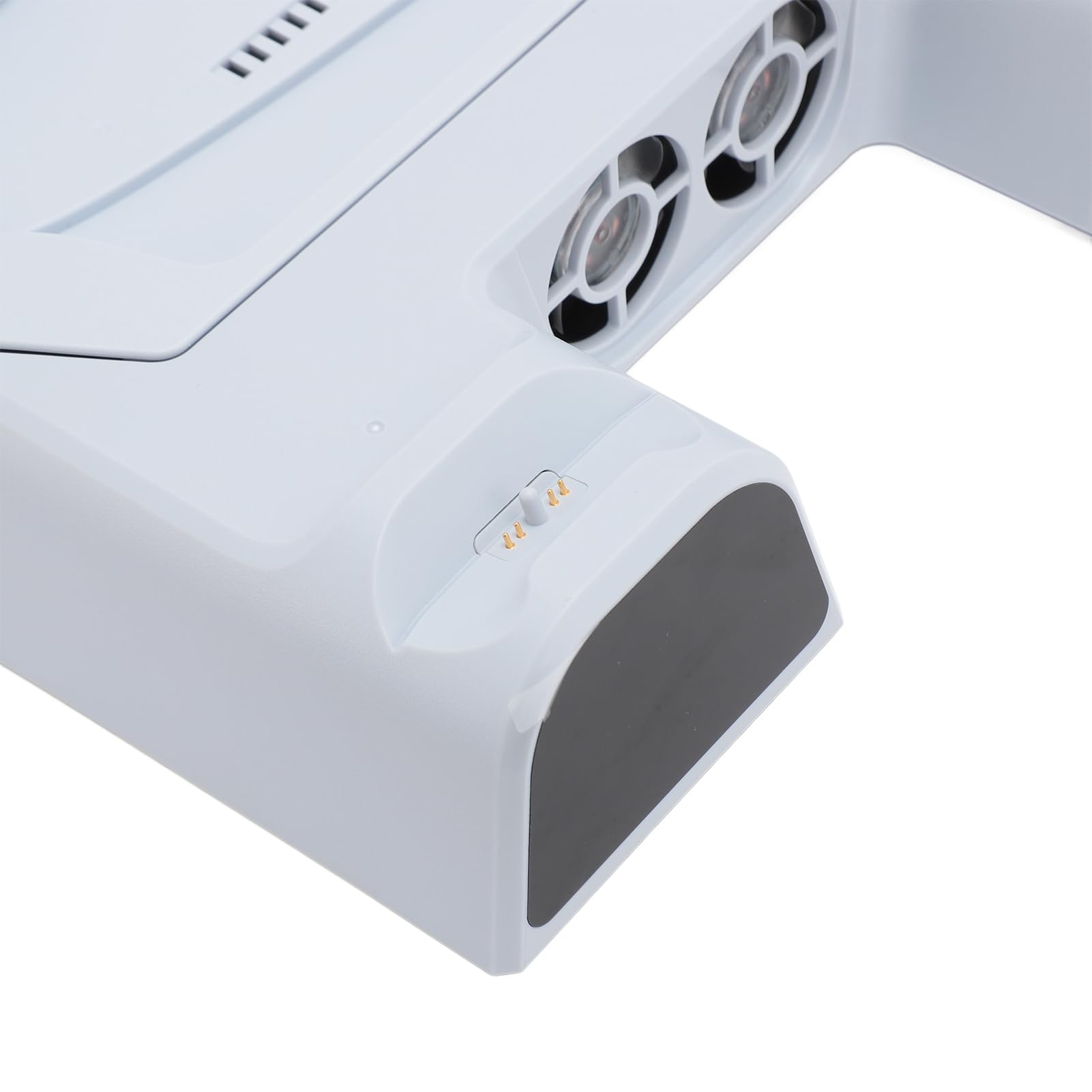 Stazione di ricarica per controller di gioco, supporto di raffreddamento a ricarica rapida professionale efficiente a doppio slot con 11 slot per dischi per console sottile e