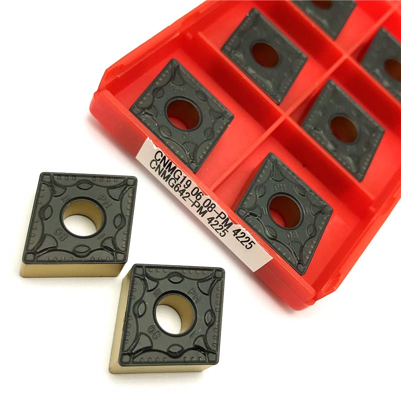 AETOOL - CNMG190608 PM4225 External Turning Tool Carbide insert Steel processing Metal lathe tool turning insert (CNMG160608 PM4225)