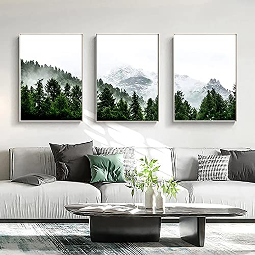 Forêt verte impression sur toile de qualité premium pour art mural chic