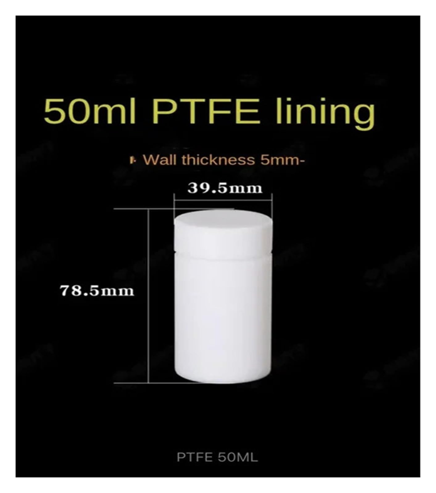 JVDDI Hydrothermal Synthesis Reactor, 25ml,50ml,100ml,150ml,200ml PPL PTFE Lined for Hydrothermal Synthesis(Blu)