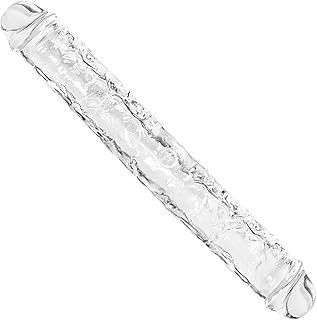 46cm énormes godes épais à double extrémité pour femmes, gode réaliste pour simulation de vagin anal, super long pour couple hommes femmes lesbiennes gay jouer (transparent)