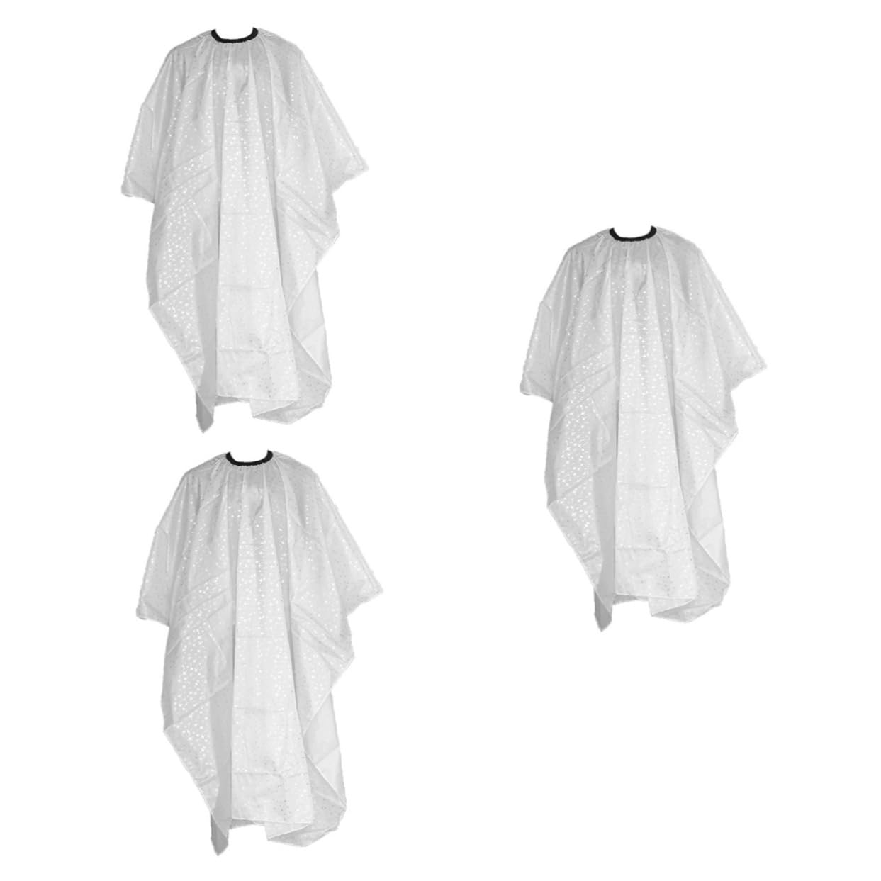 DOITOOL 3pezzi Mantello Da Parrucchiere Con Stelle Bianche Grembiule Per Taglio e Acconciature Adatto e Adulti Materiale Leggero e Facile Da Pulire