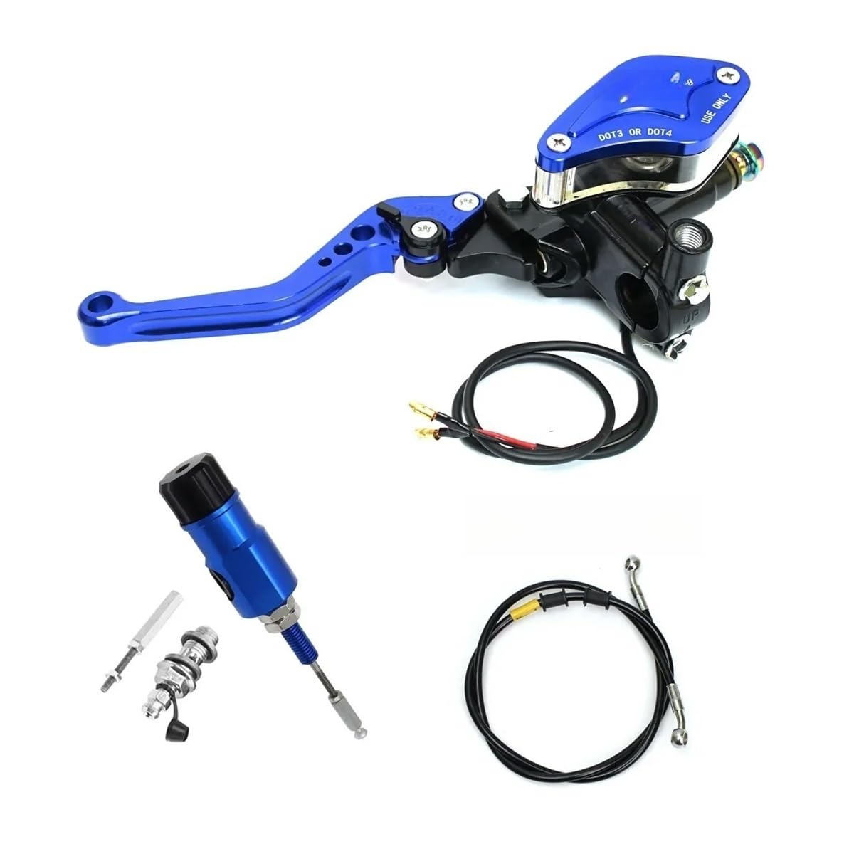 MLIOJU Motorcycle Clutch Lever 22mm Motorcycle Hydraulic Clutch Brake Master Cylinder Lever for Dirt Bike Sport Bike Scooter Motocross Off Road