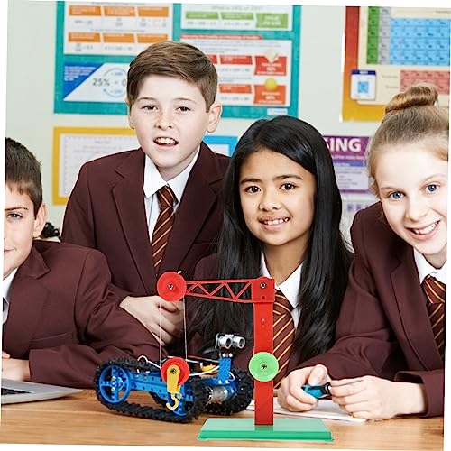 Image of Toddmomy School Pulley Model 3 pcs Kids Pulley System for Classroom Science Kits & Toys Learning Tool for Home and School Demonstrates Work Force and Energy