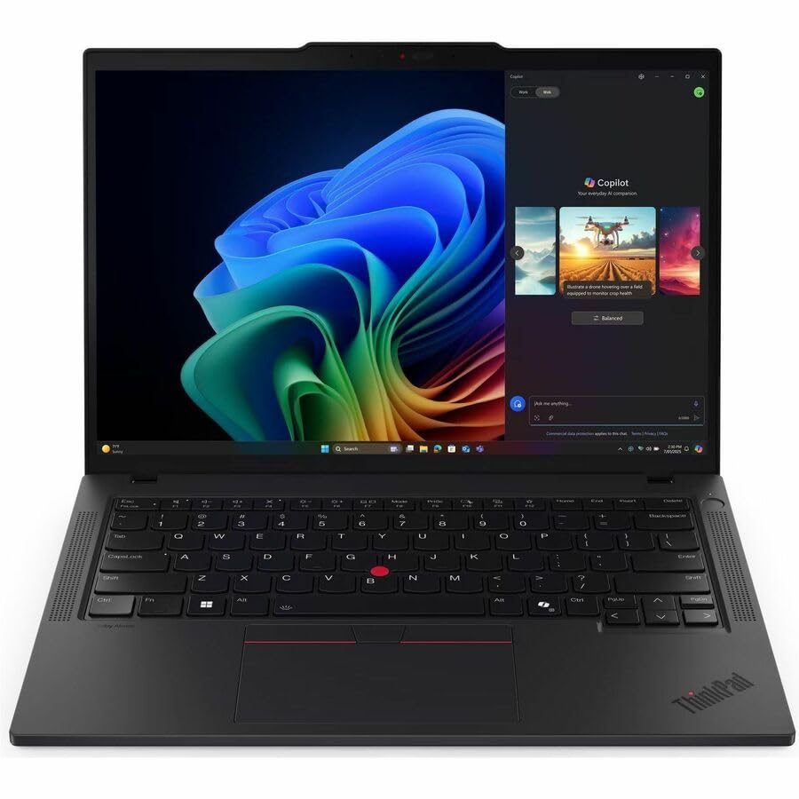 Image of Lenovo ThinkPad T14 Gen 6 21QG004XUS 14 inch Copilot+ PC Notebook - WUXGA - 60 Hz - Intel Core Ultra 5 2nd Gen 226V - 16 GB - 256 GB SSD - English Keyboard - Black