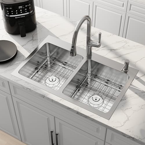 Lanxlic 33x22 Double Bowl Sink