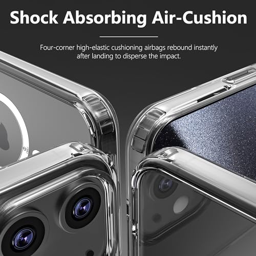 Image of ONES Magnetic Case for iPhone 11 | Compatible with Magsafe, Slim Clear Shockproof Cover, [PC + TPU Hybrid] Anti-Yellowing & Anti-Fingerprint iPhone 11 Transparent Case